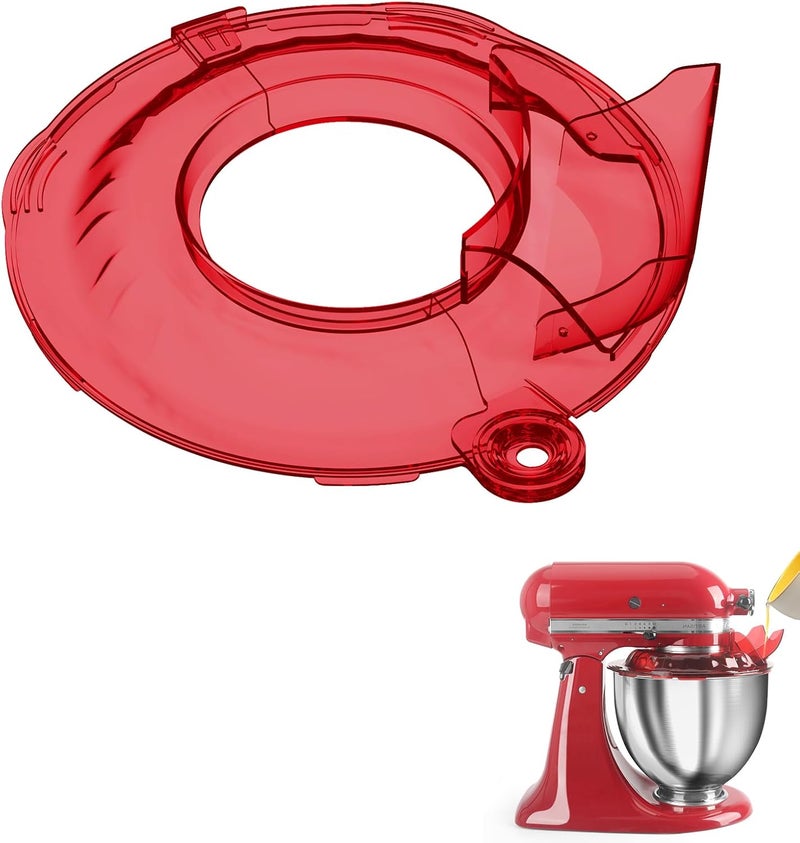 JAYOBGO Pouring Shield for KitchenAid Tilt Head 4.5-5QT Mixer Stainless Steel Bowls (Only),Food Grade Pouring Shield Mixers Bowl Cover Splash Guard for Kitchen aid Accessories and Attachments,Upgraded - Image 1